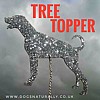 Dog Breed Tree Topper Glitter Decorations